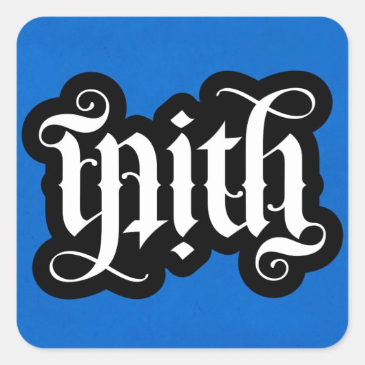 FlipScript Ambigram Sticker (Voorkant)