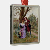 Fliratie Metalen Ornament (Rechts)