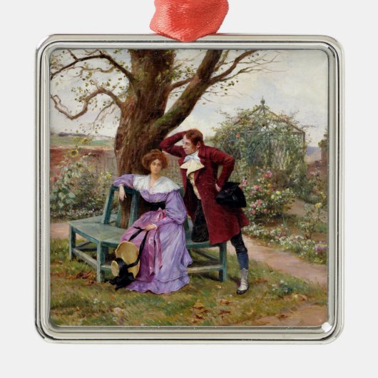 Fliratie Metalen Ornament (Voorkant)