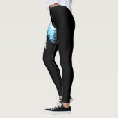 *~* Flirerende veren op zwart Leggings (Links)