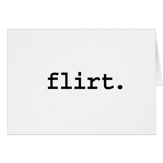 flirt. (Voorkant Horizontaal)