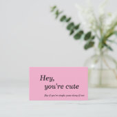 Flirt and Connect Cards Visitekaartje (Staand voorkant)