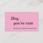 Flirt and Connect Cards Visitekaartje (Voorkant)