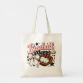 Flirt Baseballwedstrijd mama vrouwen Tote Bag (Achterkant)