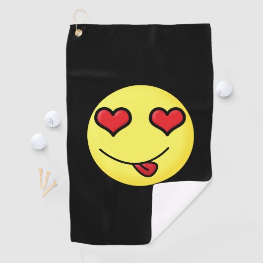 flirt-emoji golfhanddoek (Insitu)