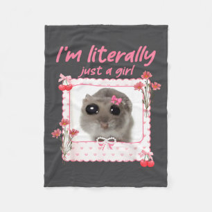 Flirt Ik Ben Letterlijk Gewoon Een Meisje Grappige Fleece Deken