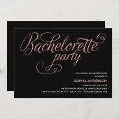 FLIRT  | INVITATIE BACHELORETTE PARTIJ KAART (Voorkant / Achterkant)