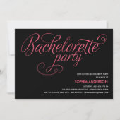 FLIRT | INVITATIE BACHELORETTE PARTIJ KAART (Voorkant)