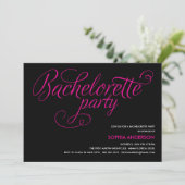FLIRT | INVITATIE BACHELORETTE PARTIJ KAART (Staand voorkant)