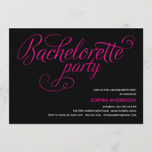 FLIRT INVITATIE BACHELORETTE PARTIJ KAART