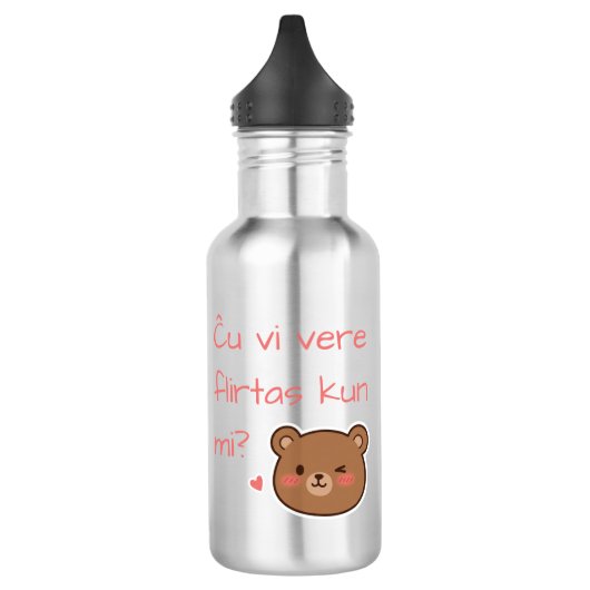 Flirt je echt met me? waterfles (Links)