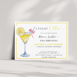 Flirt lemon cocktail Een beetje ouder verjaardag Kaart