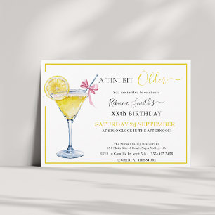 Flirt lemon cocktail Een beetje ouder verjaardag Kaart