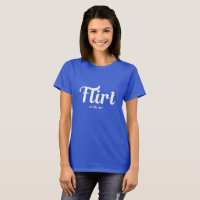 FLIRT met Me Grappige Retro Moderne Grafische Mode