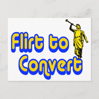 Flirt om om te zetten briefkaart
