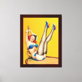 Flirt Pulp Hoesje van Peter Driben Canvas Afdruk (Voorkant)