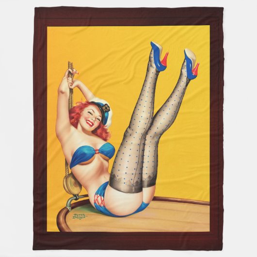 Flirt Pulp Hoesje van Peter Driben Fleece Deken (Voorkant)