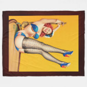 Flirt Pulp Hoesje van Peter Driben Fleece Deken (Voorkant (Horizontaal))