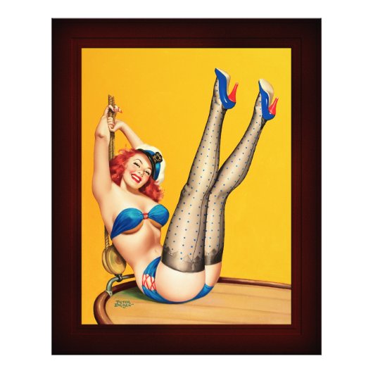 Flirt Pulp Hoesje van Peter Driben Foto Afdruk (Voorkant)