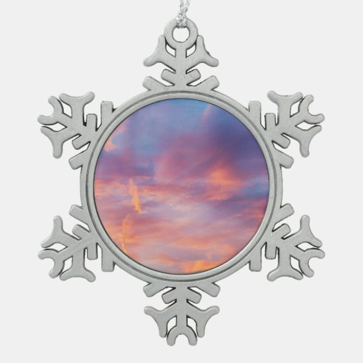 flirt sky tin sneeuwvlok ornament (Voorkant)