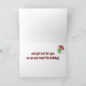 FLIRT / WIJN / HUMOR VOOR GELIEFDE FEESTDAGEN KAART (Binnen)