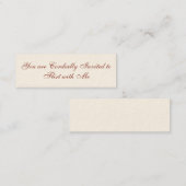 Flirtatie Kaart Mini Visitekaartje (Voorkant / Achterkant)