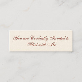 Flirtatie Kaart Mini Visitekaartje