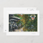 Flirtation Walk Uitzicht van de Kissingrots Briefkaart (Voorkant / Achterkant)