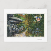 Flirtation Walk Uitzicht van de Kissingrots Briefkaart (Voorkant)