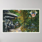 Flirtation Walk Uitzicht van de Kissingrots Poster (Voorkant)