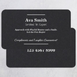 flirtbedel visitekaartje