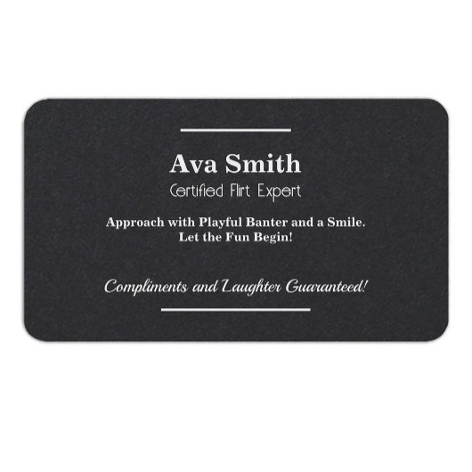 flirtbedel visitekaartje