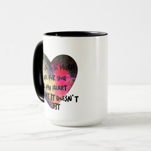 Flirten citaten liefde in mijn hart intieme flirt mok (Voorkant links)