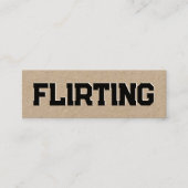 Flirten Eenvoudig Mini Visitekaartje (Voorkant)