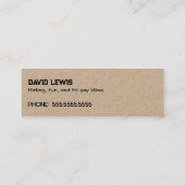 Flirten Eenvoudig Mini Visitekaartje (Achterkant)