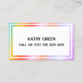 Flirten Hologram Contactkaartje (Achterkant)