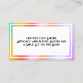 Flirten Hologram Contactkaartje (Voorkant)