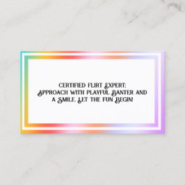 Flirten Hologram Contactkaartje