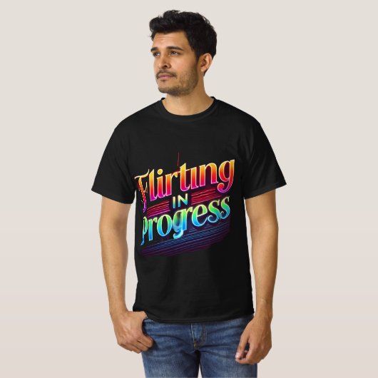 Flirten in uitvoering – Levendig T-shirt van Neon (Voorkant volledig)
