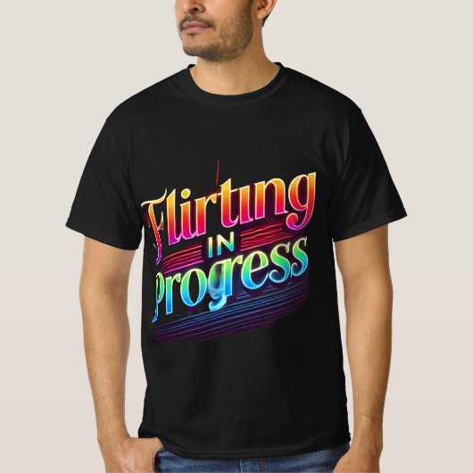 Flirten in uitvoering – Levendig T-shirt van Neon (Voorkant)