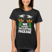 Flirten Pakket Cruise Ondersteboven Ananas Swin T-shirt (Voorkant)