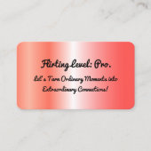 Flirten Roos Goud Visitekaartje (Voorkant)