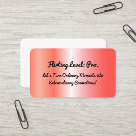 Flirten Roos Goud Visitekaartje