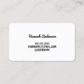 Flirten Roos Goud Visitekaartje (Achterkant)