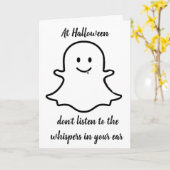 **FLIRTENDE GEest MET HALLOWEEN** Kaart (Gele Bloem)