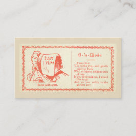 Flirtende kaarten visitekaartje