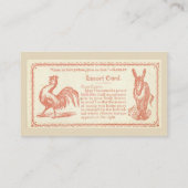 Flirtende kaarten visitekaartje (Achterkant)