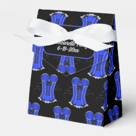 Flirterig Blauw Corset Tent Bedankdoosjes
