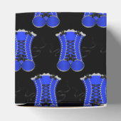 Flirterig Blauw Korset Blok Bedankdoosjes (Bovenkant)
