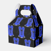 Flirterig Blauw Korset Dakje Bedankdoosjes (Achterkant)